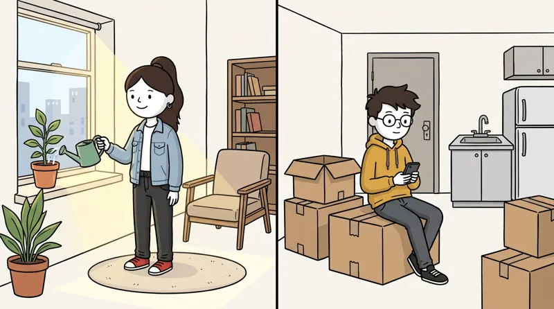 Ilustración del capítulo 7: María en su piso y Dani de alquiler
